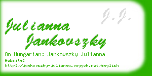 julianna jankovszky business card